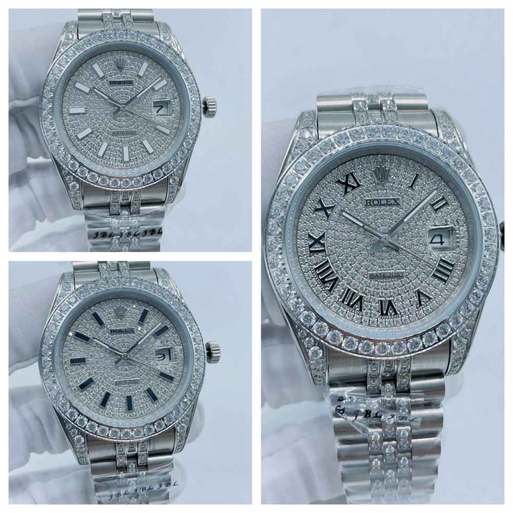 Datejust AAA 41mm diamonds in the middle of jubilee bracelet 2813 automatic movement S050