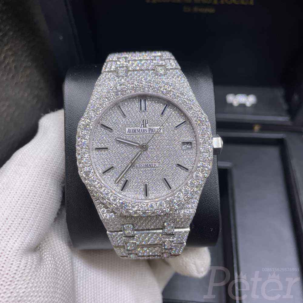 AP Moissanite diamonds can pass diamonds tester Swiss 1:1 grade luxury shiny brand watch expensive