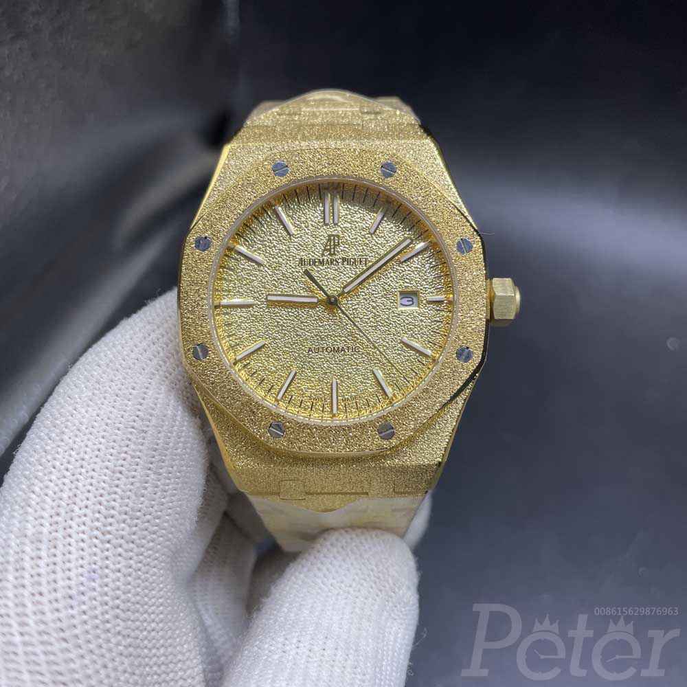 AP frosted case frosted gold dial 42mm AAA automatic 2813 movement men replica watch BL034
