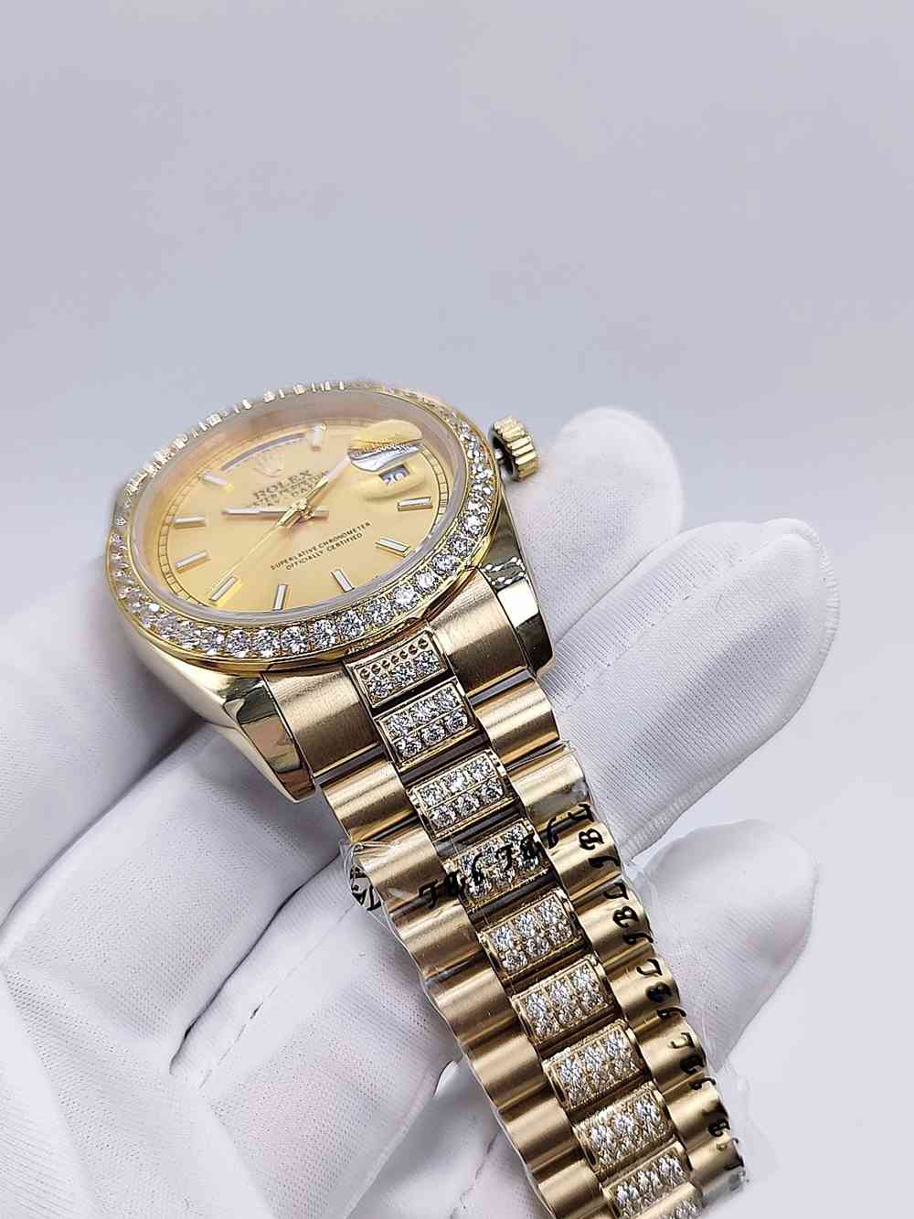 DayDate 36mm gold case diamonds president bracelets gold/white/black/green dials AAA automatic 2813 S040