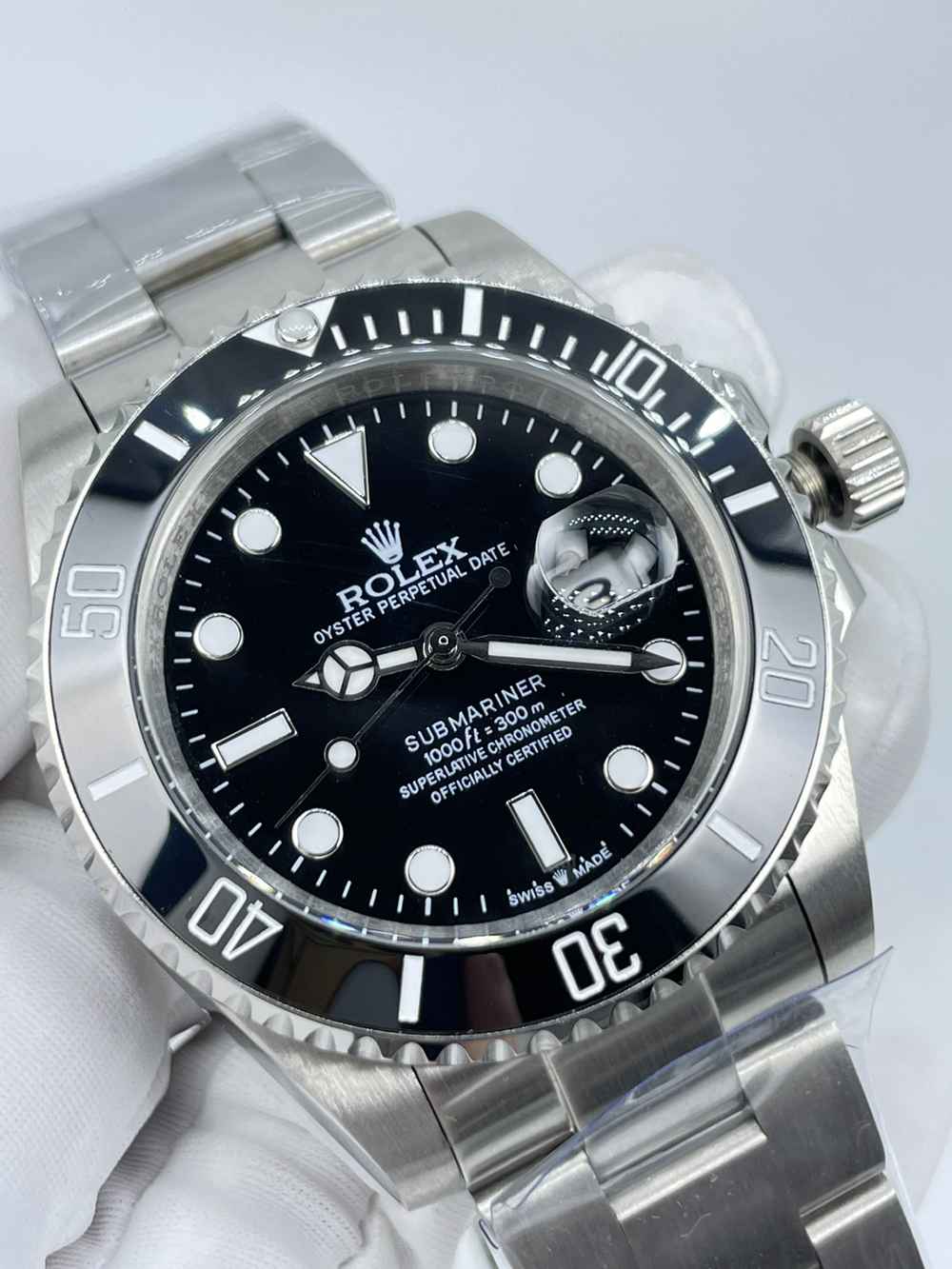 SUB 41mm classic Rolex model silver/black stainless steel AAA automatic 2813 movement men watch S028