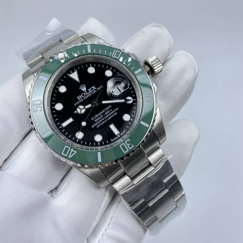 SUB 41mm green ceramic bezel black dial stainless steel AAA automatic men watch S028