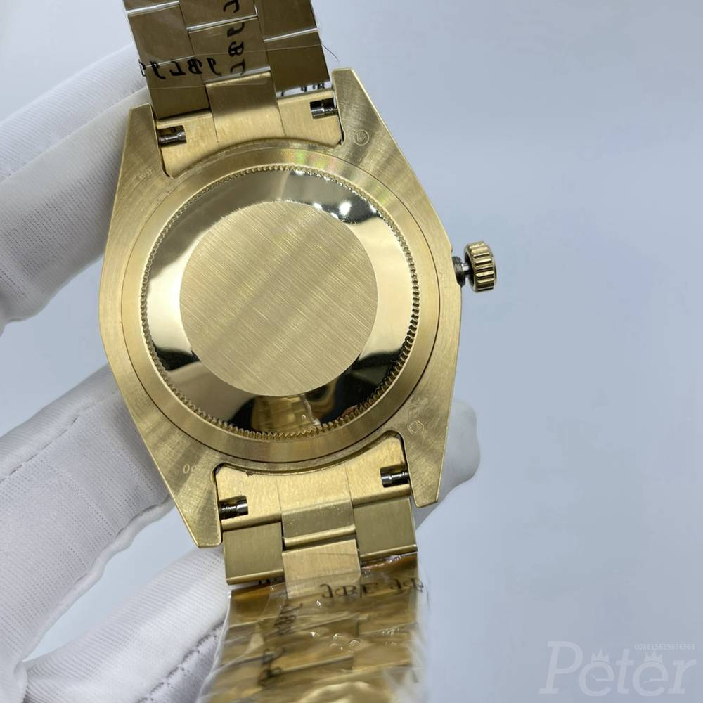 DayDate red dial full diamonds gold case 41mm Roman numbers AAA ...