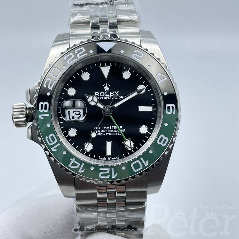 GMT-Master II Sprite 2022 new model left crown black/green bezel 41mm jubilee band AAA automatic sCDE