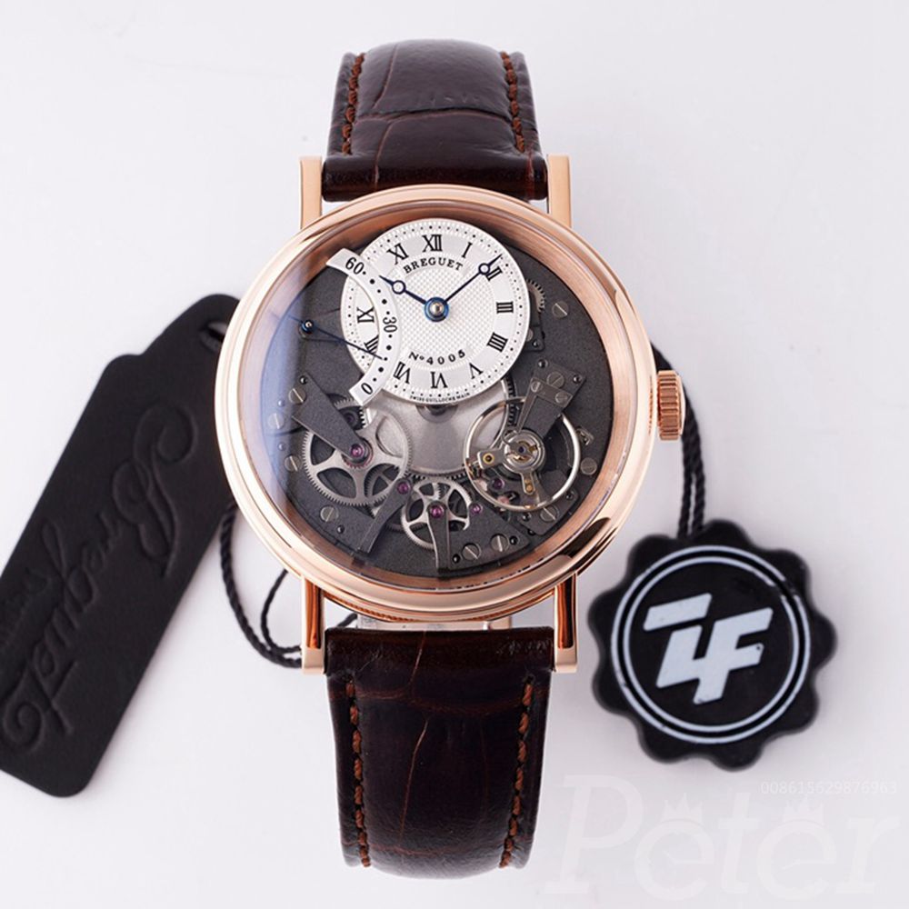 Breguet Tradition 7097BR/G1/9WU rose gold case 40mm brown leather strap ZF factory 1:1 grade WT237