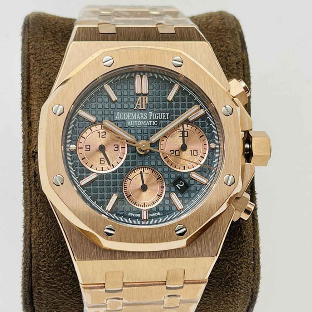 AP 26331OR rose gold case blue dial chronograph 7750 automatic full works WT140