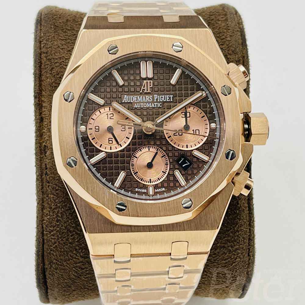 AP rose gold case brown dial full works 7750 movement BF factory high grade quality WT140