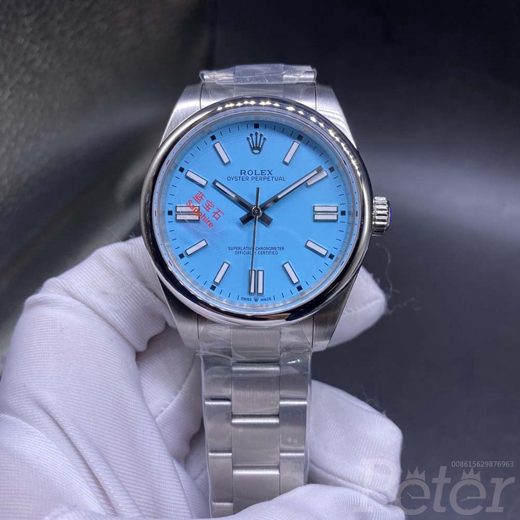 Oyster Perpetual silver/blue 41mm AAA+ YT factory F03
