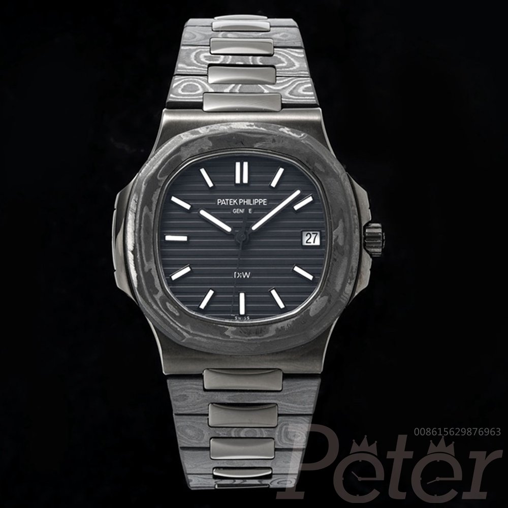 Patek Nautilus 5711 DiW factory Carbon case black dial top grade men watch WT