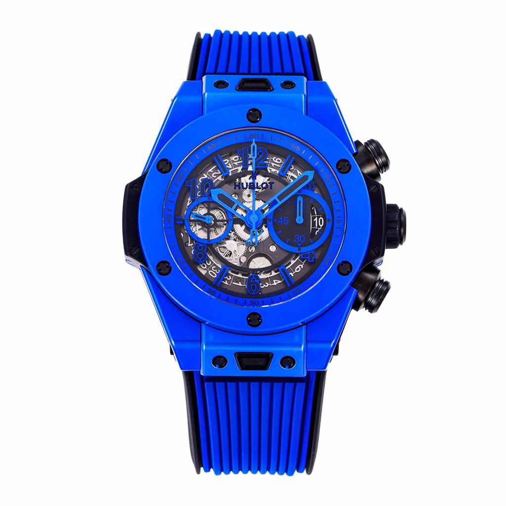 Hublot blue ceramic BBF top grade full works men stopwatch HUB1280 automatic