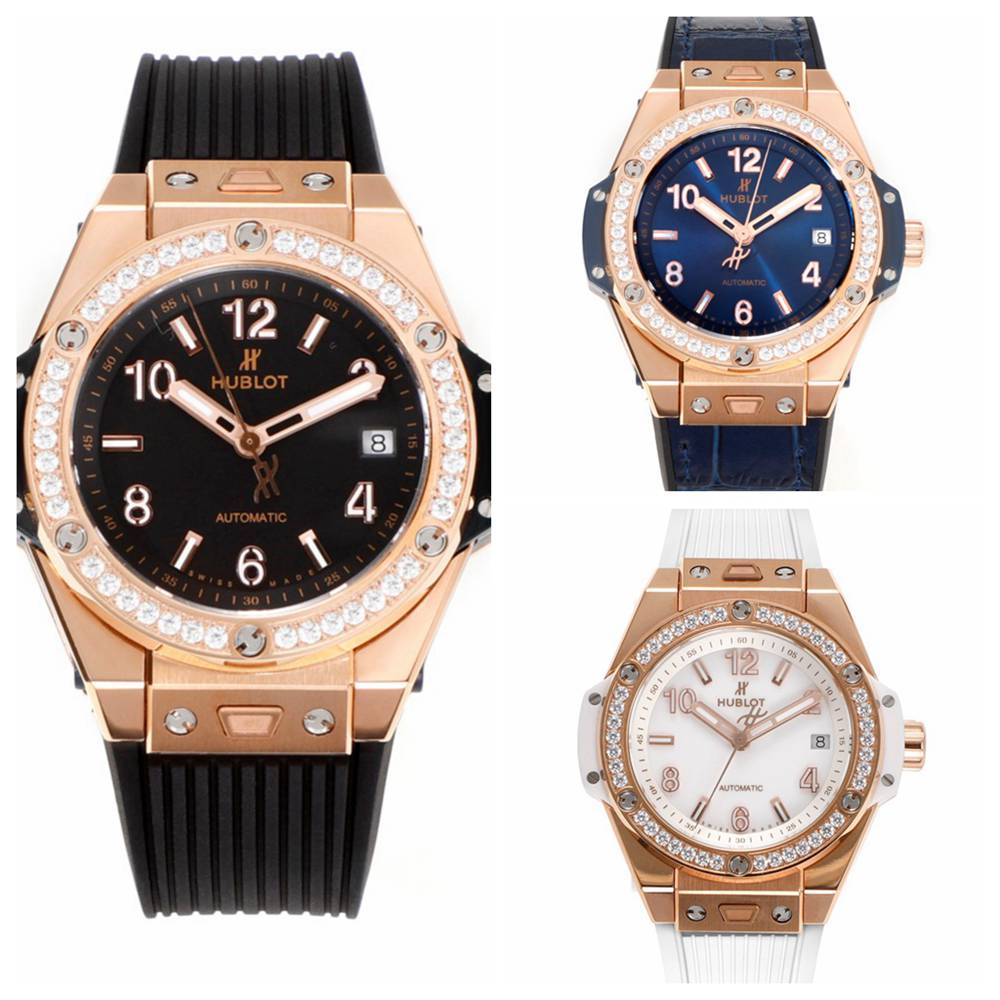 Hublot diamonds bezel rose gold case 39mm Unisex Big Bang MS factory HUB1710 automatic XD140