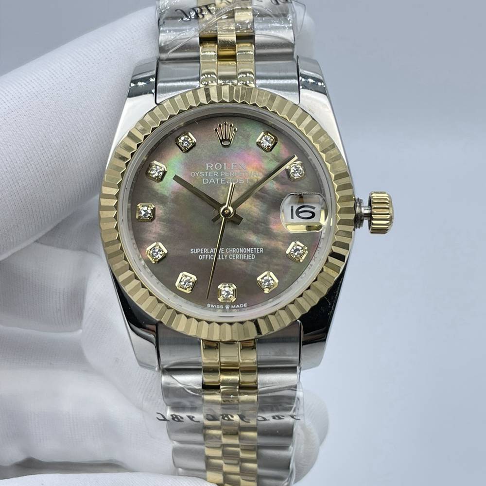Datejust AAA 31mm two tone gold case black pearl dial jubilee band automatic women watch Sx