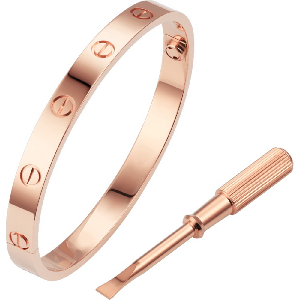 Cartier Love bracelet rose gold CNC without stones size 16/17/18/19/20 fashion classic model 65usd/pcs