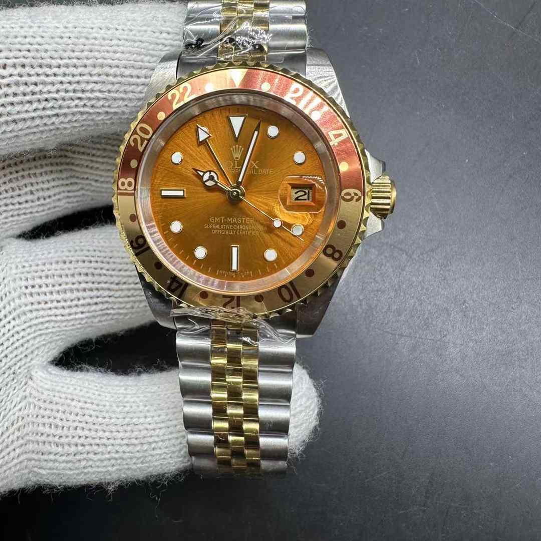 Rolex Pre-Owned GMT-Master II AAA+ Two tone yellow gold 40mm Vintage Jubilee bracelet  166$