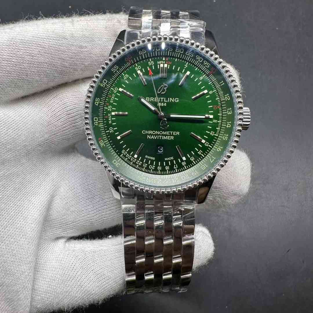 Breitling Navitimer AAA automatic 2813 Steel case 46mm Green dial  115$