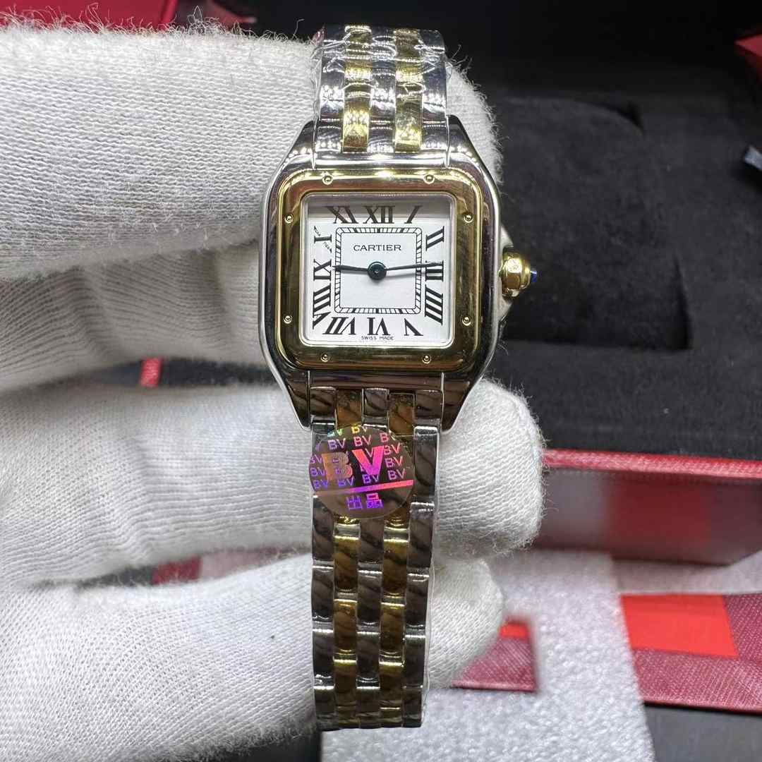 Cartier Panthère BV factory Swiss quartz movement yellow gold 2tone case 22mm women watch 225$