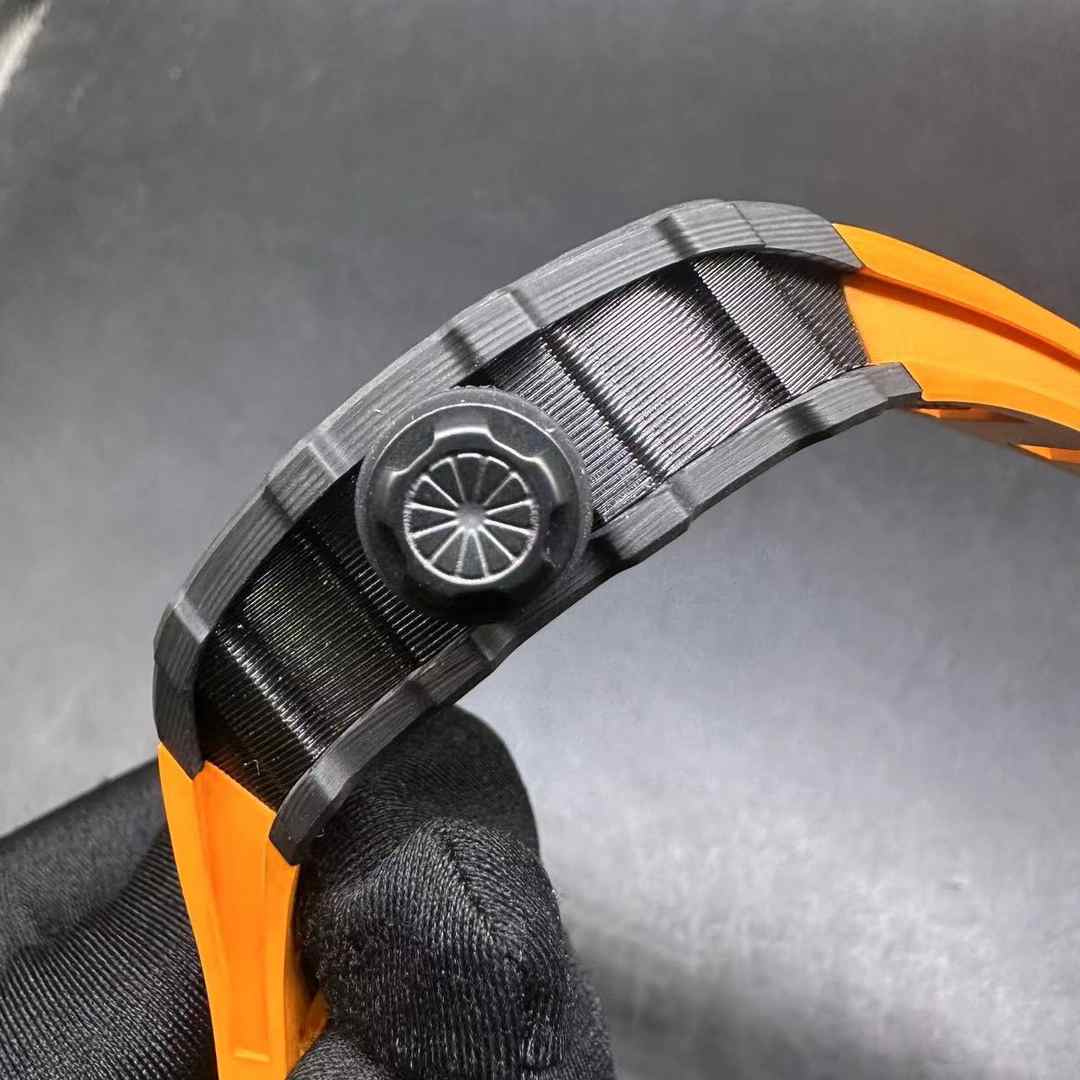 Richard Mille RM35-02 RAFA AAA+ Miyota automatic Carbon case skeleton dial Orange rubber strap B50