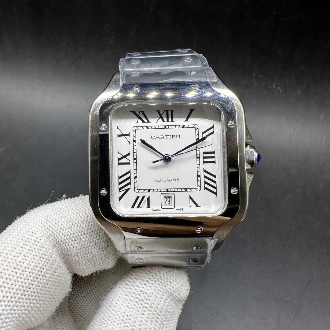 Cartier Santos AAA Automatic Steel case 38.5*40mm White dial  A15