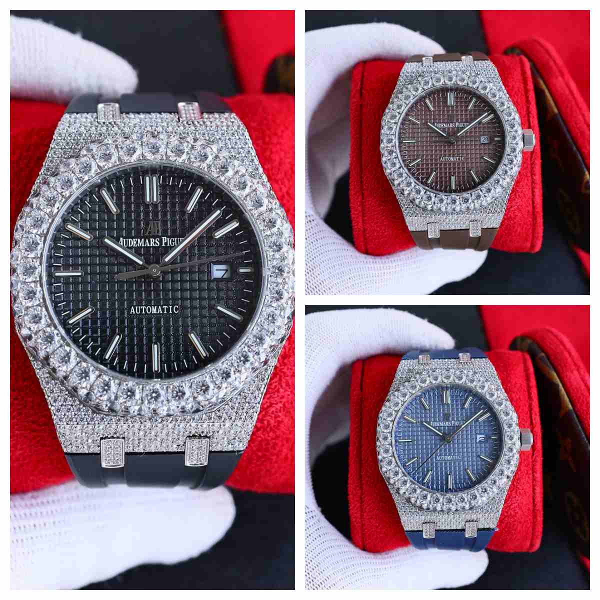 AP Royal Oak Rubber AAA automatic CZ diamonds case 42mm B85