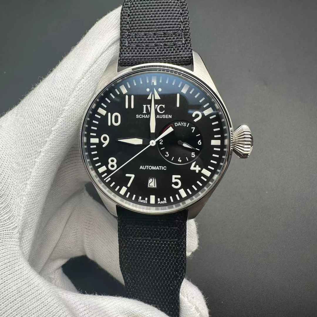 IWC Edition LE Petit Prince AAA automatic Steel case 45mm black dial black leather strap.  A15