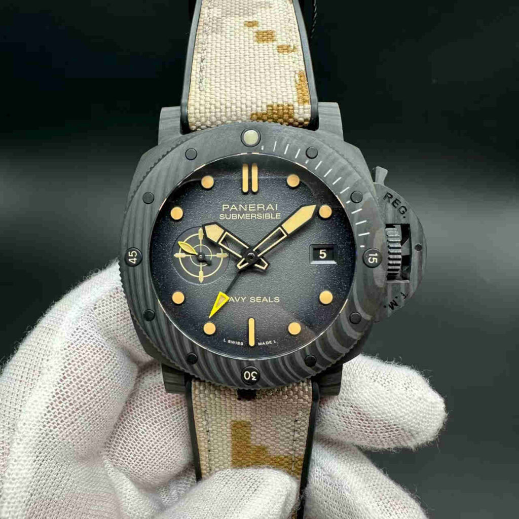 Panerai Submersible Navy Seals PAM1513 VS super clone Black Carbon case 44mm. D 00