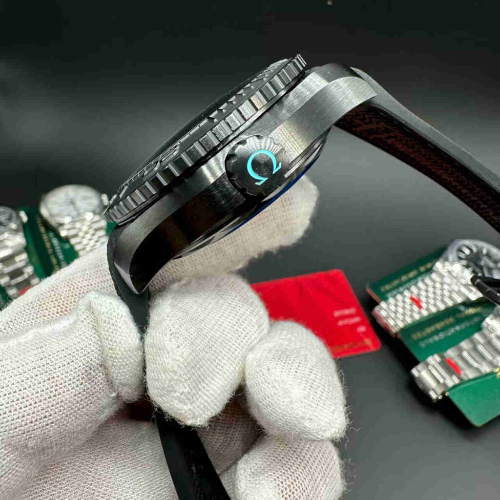 Omega deep black VS super clone black case 44mm blue dial E 00