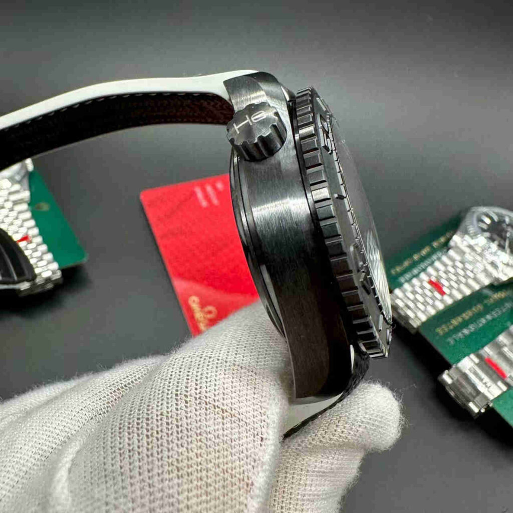 Omega deep black VS super clone black case 44mm blue dial E 00