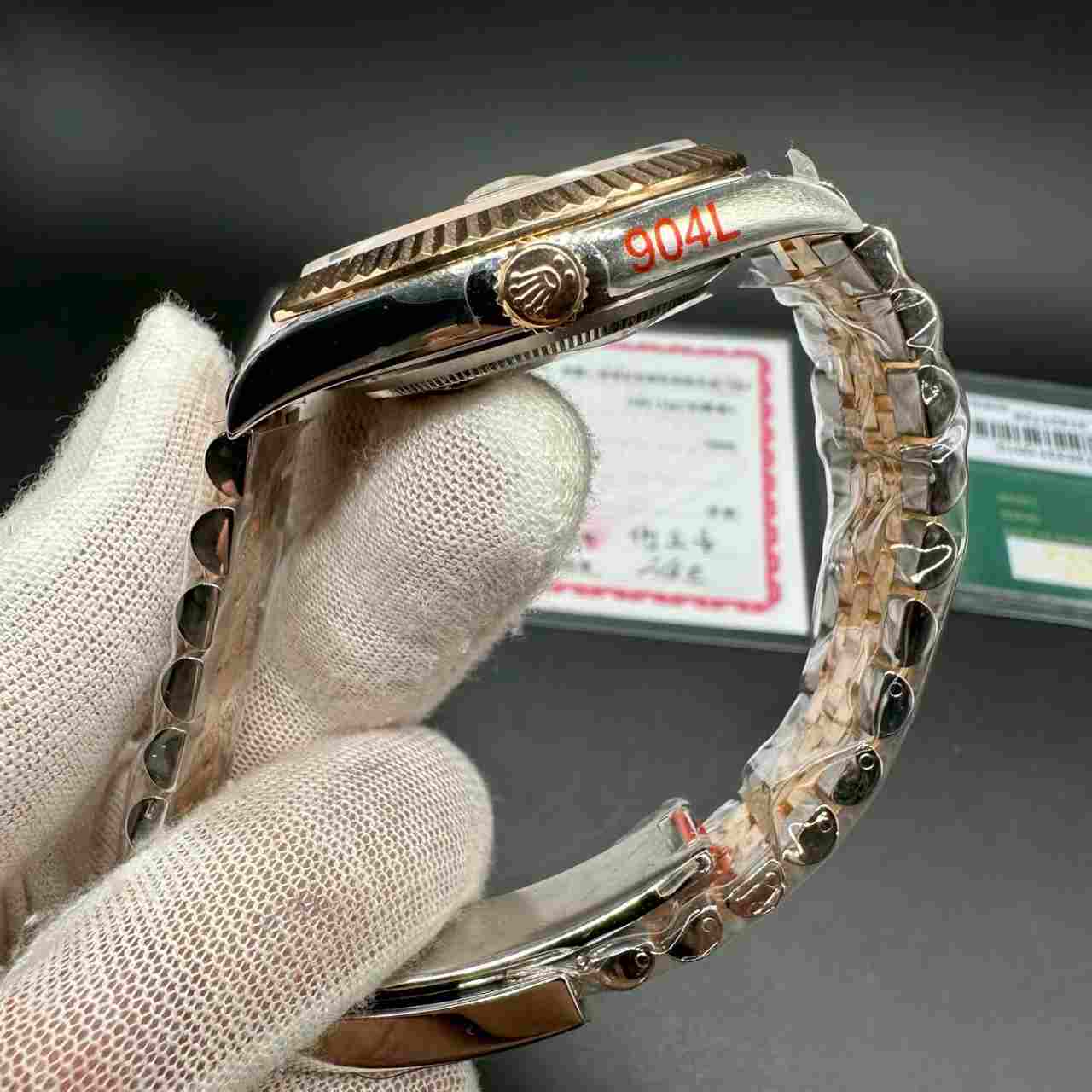 Datejust 41mm jubilee GM 3235 2tone real 18K rose gold plating, no fade.