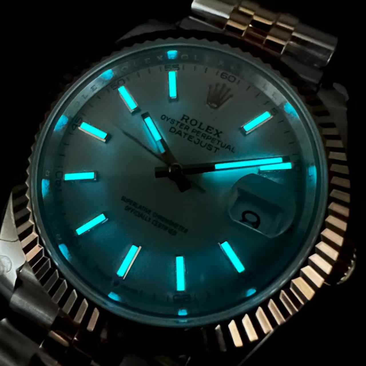 Datejust 41mm jubilee GM 3235 2tone real 18K rose gold plating, no fade.