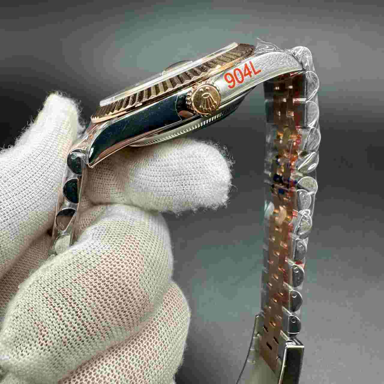 Datejust 41mm jubilee GM 3235 rose gold 2tone super clone. D50