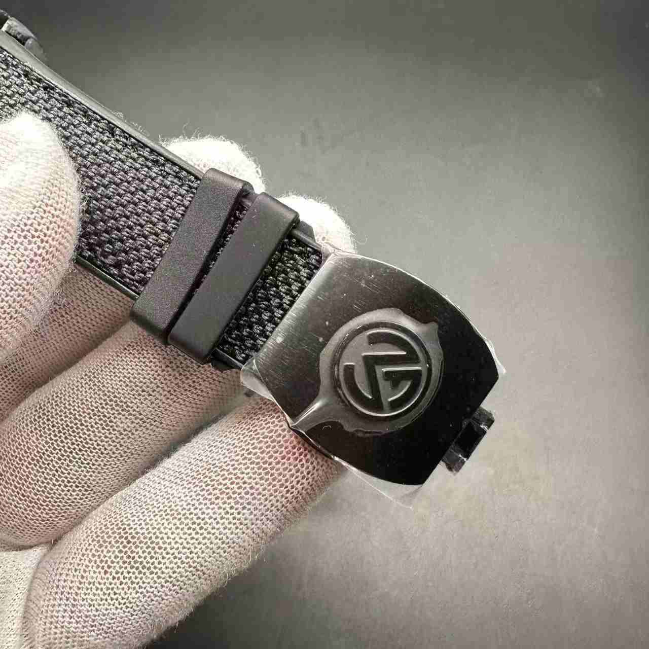 FM ABF super clone Black Carbon case colorful numbers black rubber strap. C50