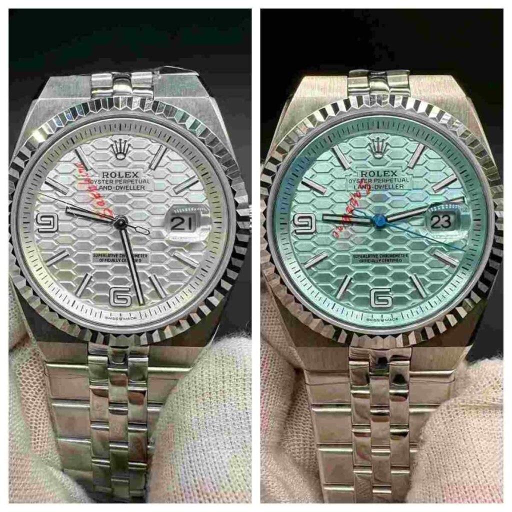 Oyster perpetual Land-dweller AAA automatic white fluted dial 40mm. A15