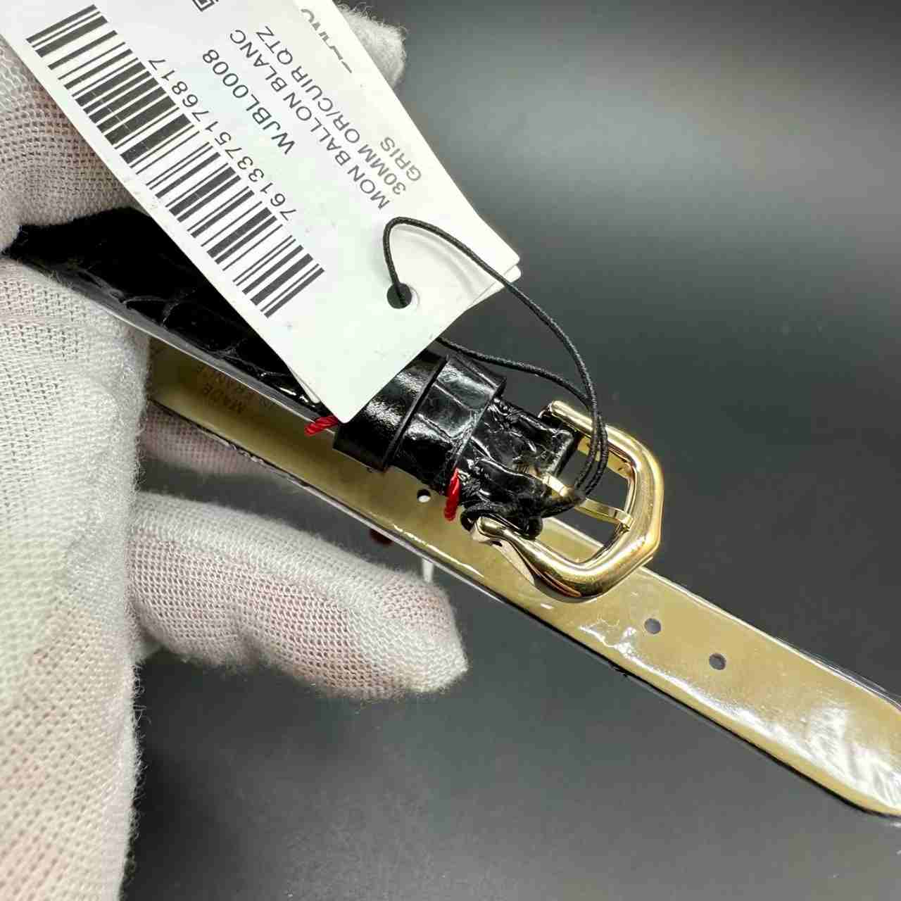 Cartier Swiss quartz DR factory yellow gold case 23mm black leather strap women watch B10