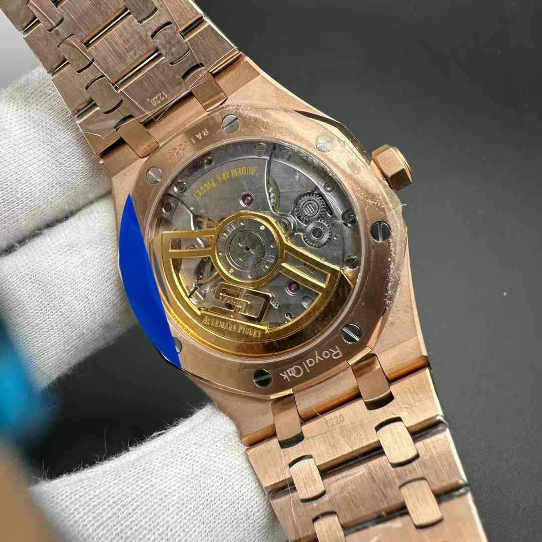 AP Royal Oak 15510 APS factory 3120 automatic Rose gold case 41mm black dial 1:1 grade. E20