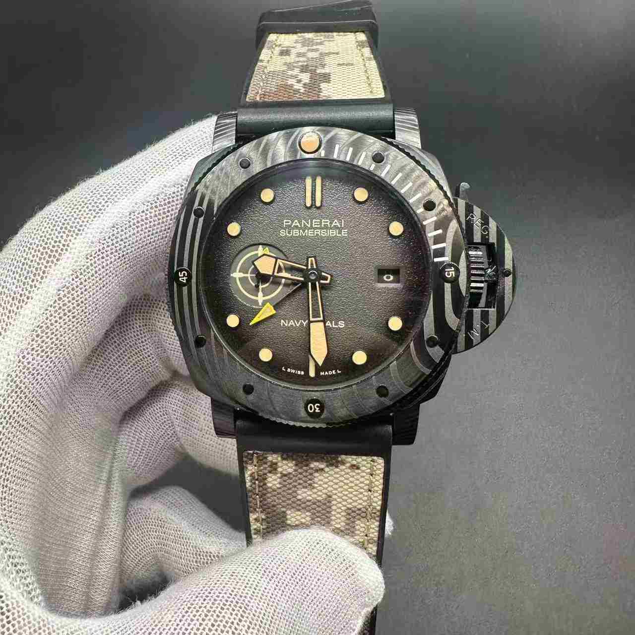 Panerai Submersible Navy Seals Black case 47mm AAA+ automatic  A66
