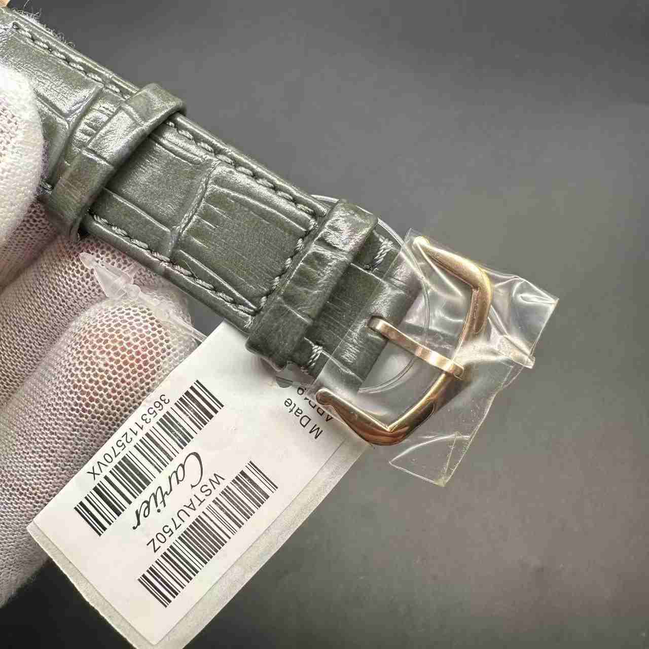 Cartier Dumont women Swiss quartz rose gold case 34mm White dial leather strap. B36