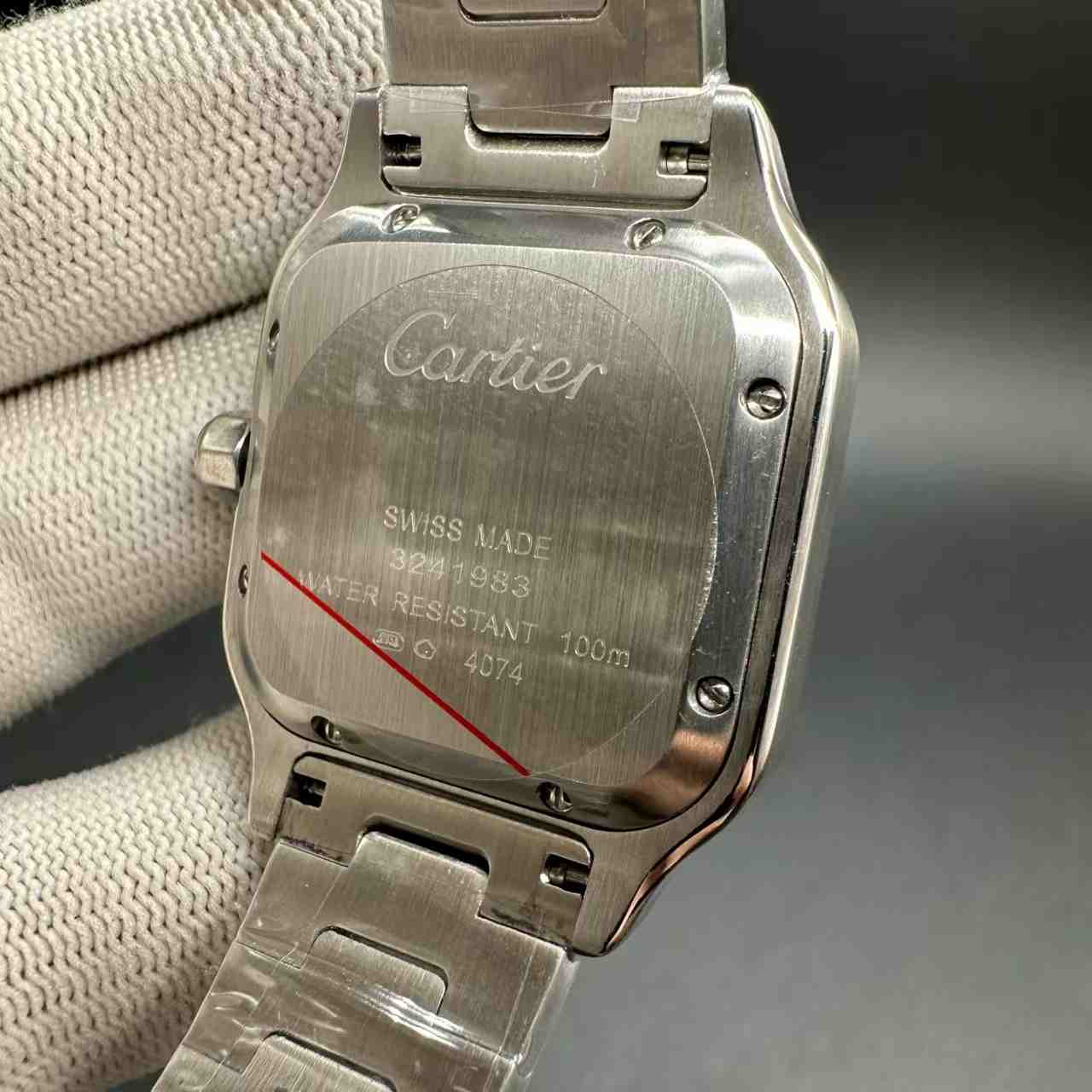 Santos AAA automatic 2tone gold case 35mm White dial Women watch. A15