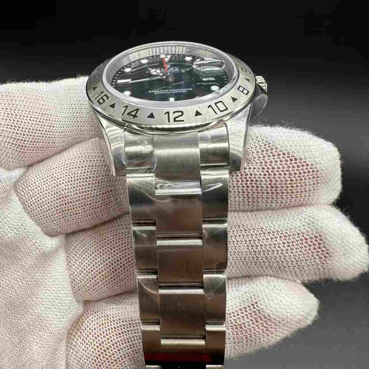 Explorer II BP 3186 steel case 40mm black dial vintage band. 360$