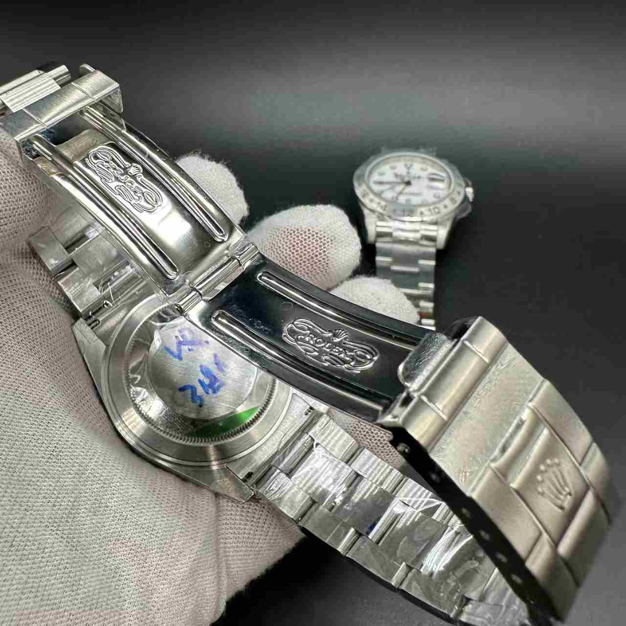 Explorer II BP 3186 steel case 40mm black dial vintage band. 360$