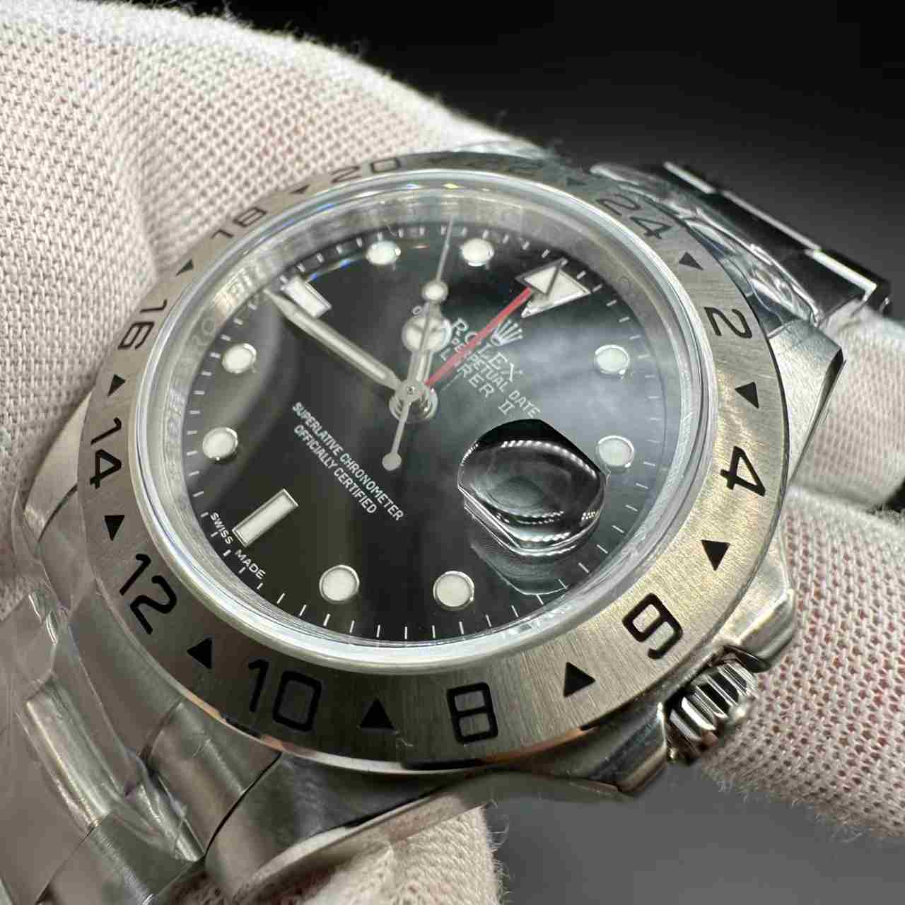 Explorer II BP 3186 steel case 40mm black dial vintage band. 360$