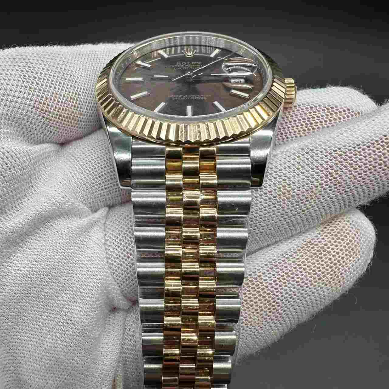 Datejust 41mm VS 3235 18K rose gold 2tone with white gold plating jubilee band F500