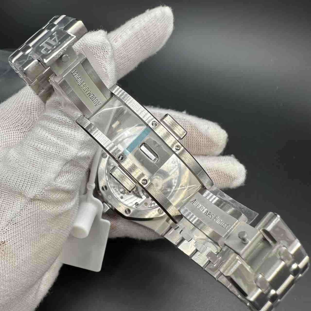 AP Royal Oak 26530TI BBS factory Flying Tourbillon hands-winding Steel case 41mm Gray dial.  750$