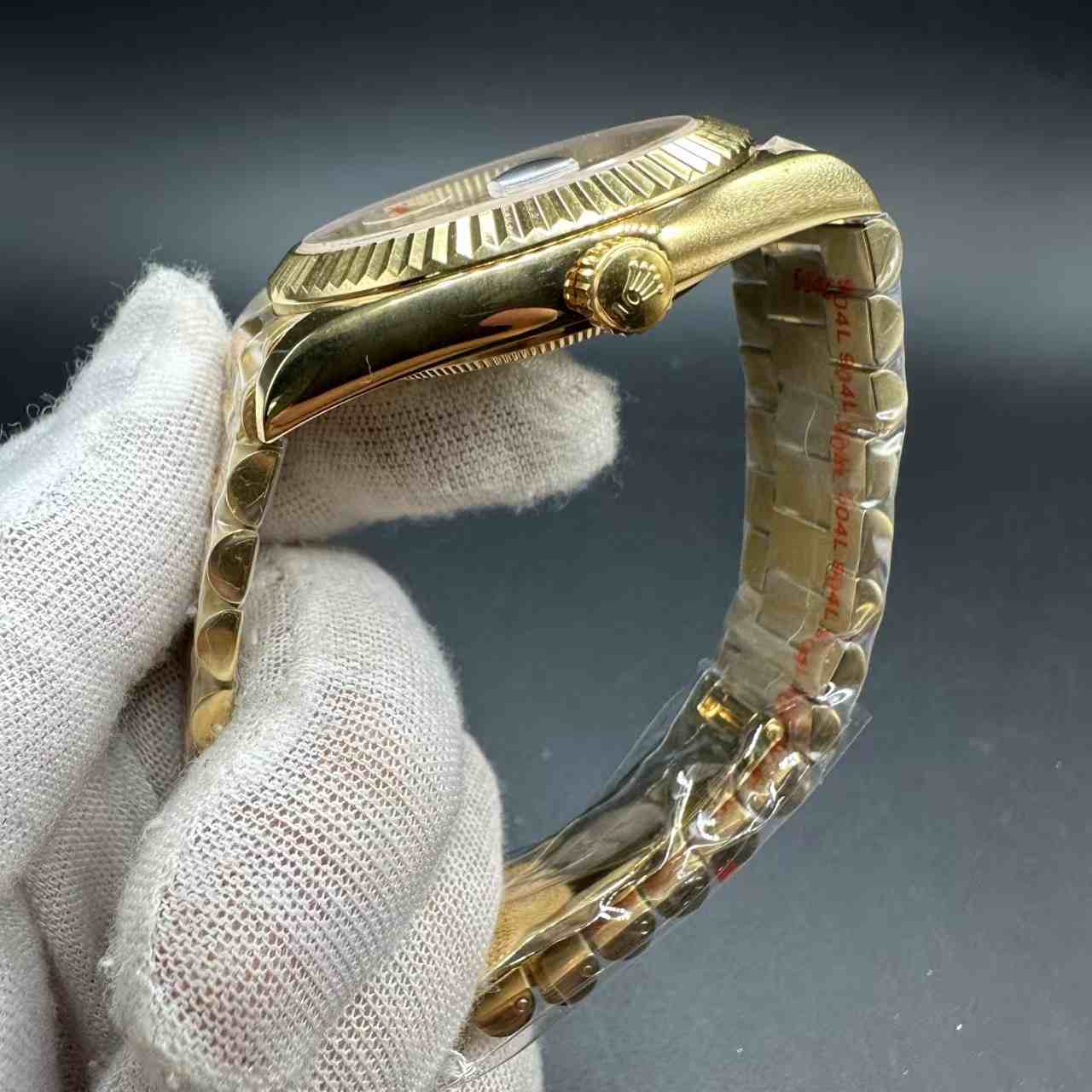 Daydate GD factory Miyota automatic AAA+ gold case 40mm white pearl dial President band. 136$