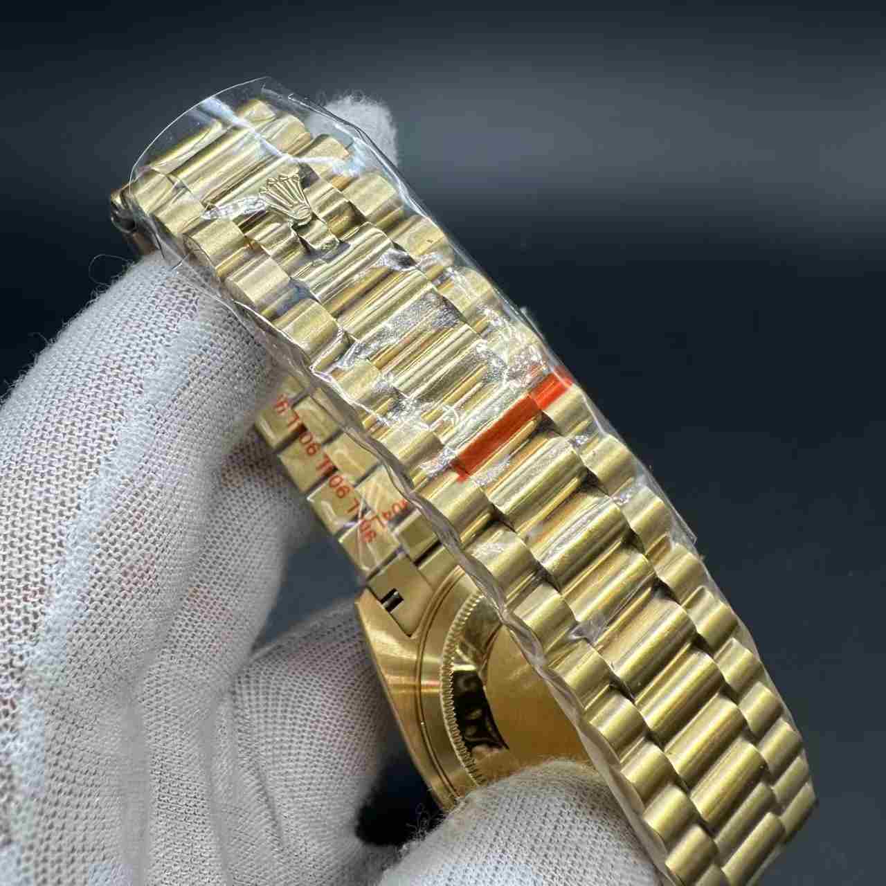 Daydate GD factory Miyota automatic AAA+ gold case 40mm white pearl dial President band. 136$