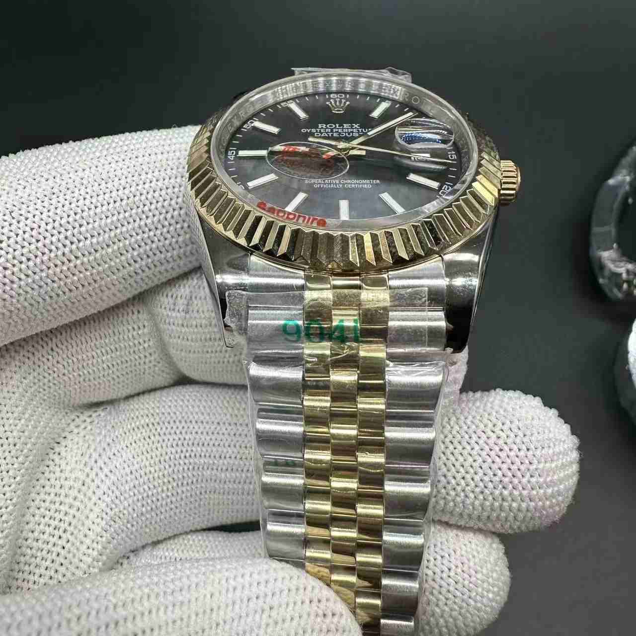 Datejust AAA+ automatic YT factory 2tone gold case 41mm black dial Jubilee band. 125$