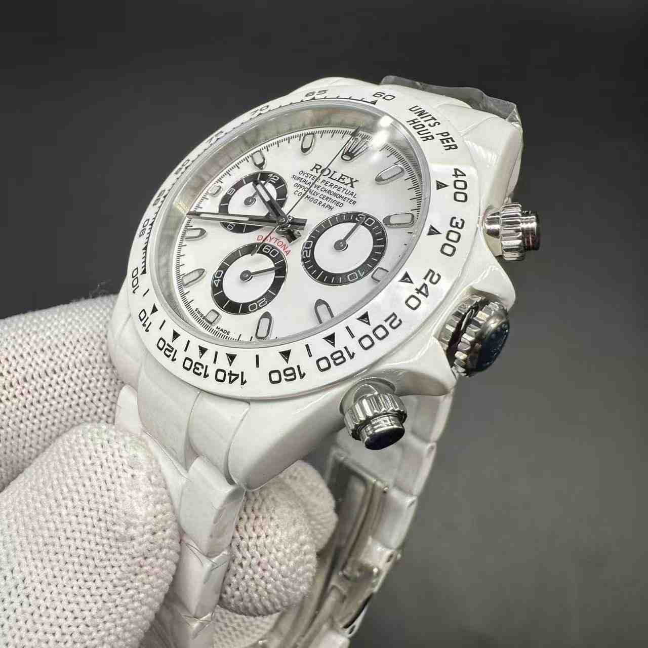 Daytona white ceramic chronograph 7750 automatic TW factory XD29