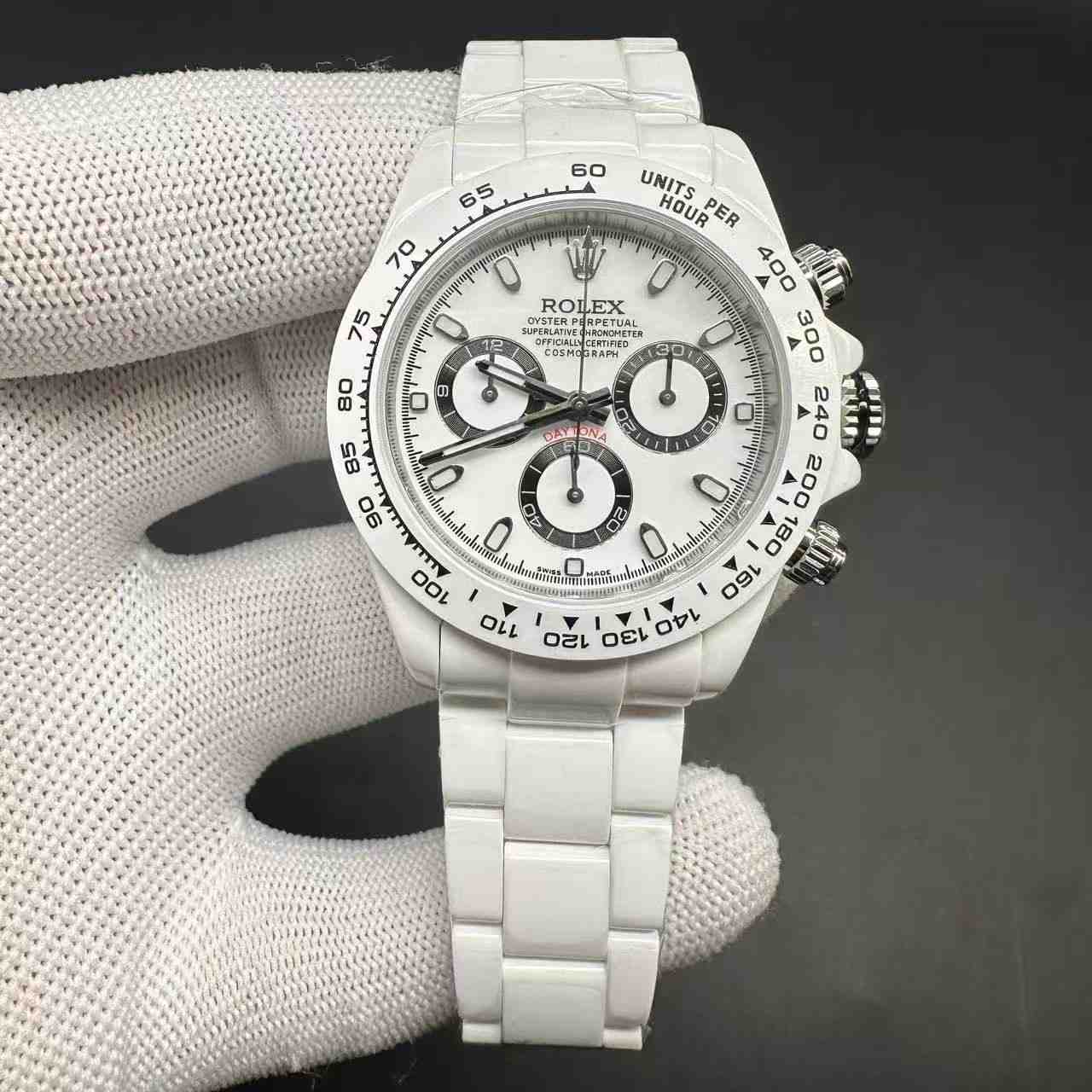 Daytona white ceramic chronograph 7750 automatic TW factory XD29