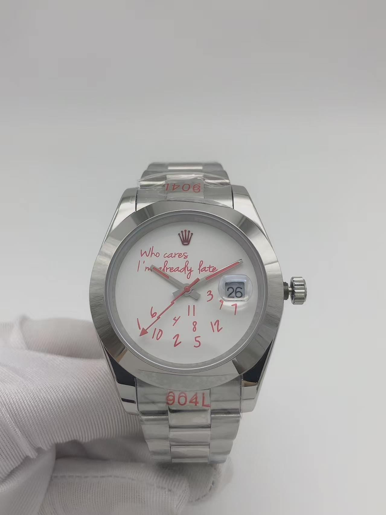 Datejust who cares white 40mm oyster 115$