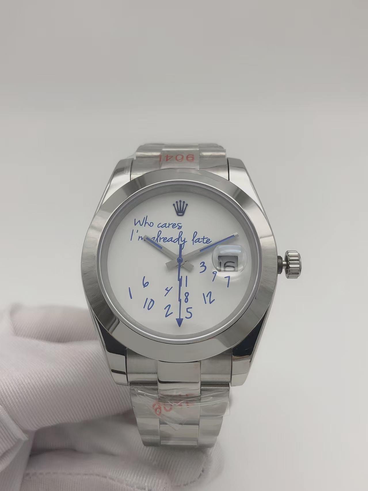 Datejust who cares white 40mm oyster 115$