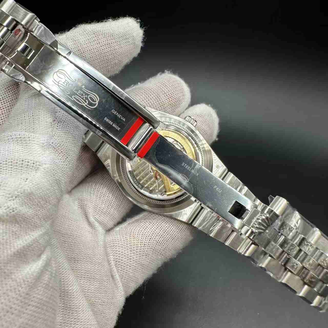 Land-dweller 127236 clean 7135 automatic steel case 36mm ice blue motif dial Flat jubilee band women watch 2025 315$